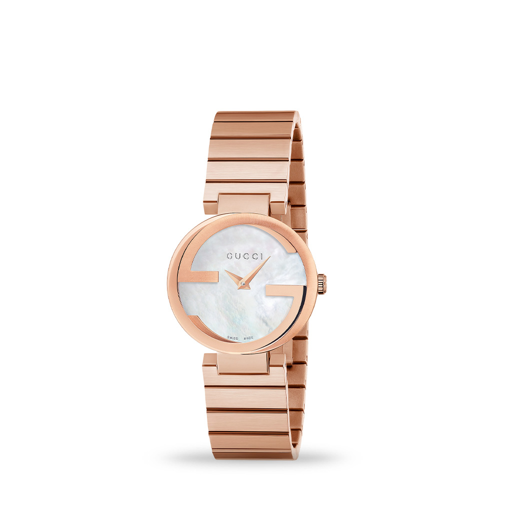 gucci women's watch rose gold