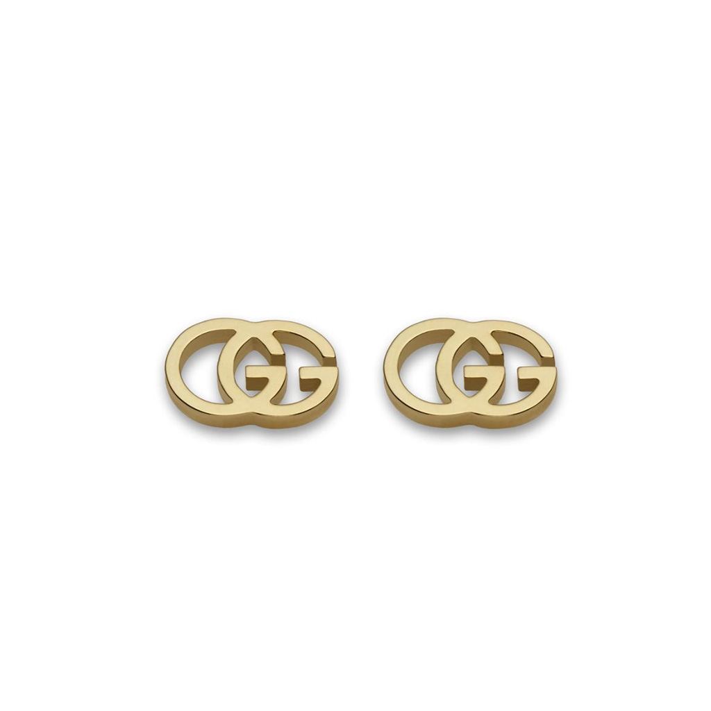 Gucci GG Tissue Stud Earrings in Yellow 