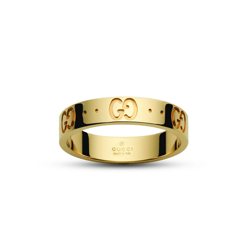 gucci ring gold red and green