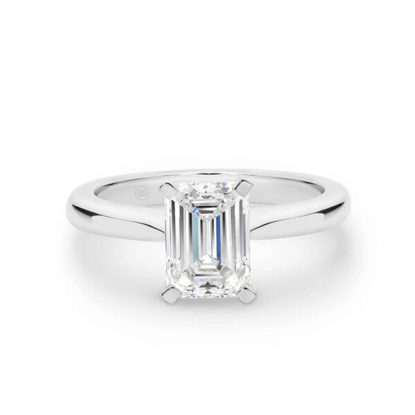 Emerald Cut Solitaire Diamond Engagement Ring - Gregory Jewellers