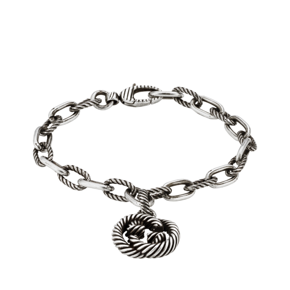 gucci silver chain bracelet