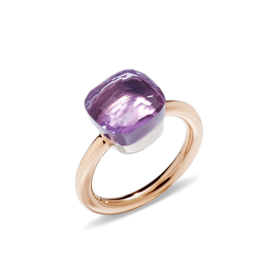 Pomellato Nudo Rose de France Ring Amethyst - Gregory Jewellers