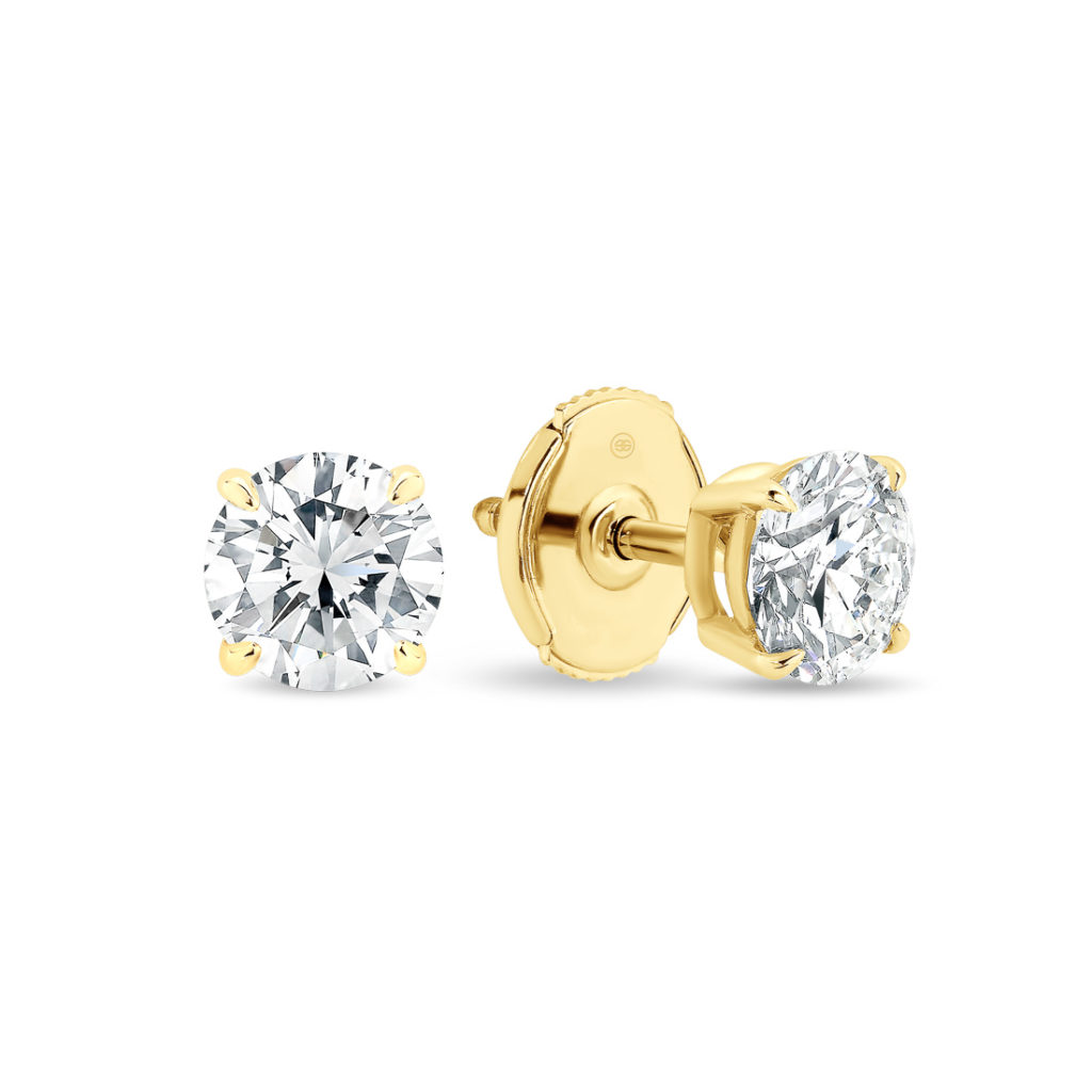 Classic Diamond Studs in Yellow Gold 0.10-0.30ct - Gregory Jewellers