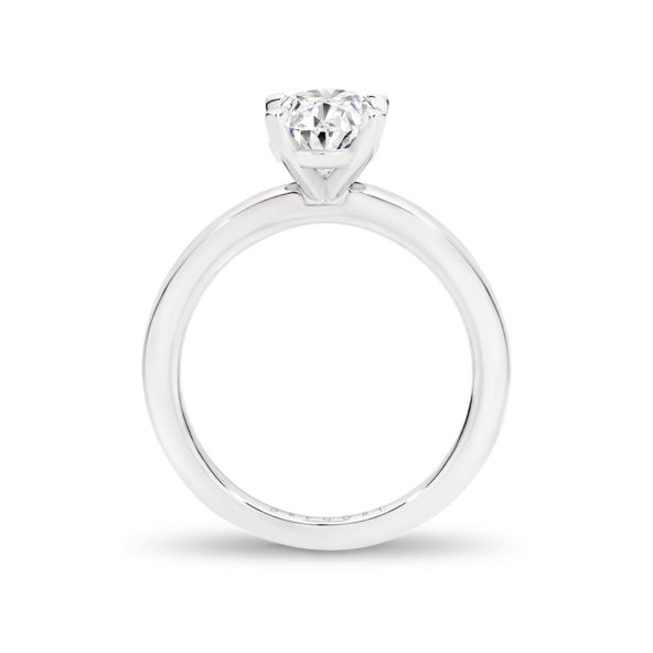 Oval Shape Solitaire Diamond Engagement Ring - Gregory Jewellers