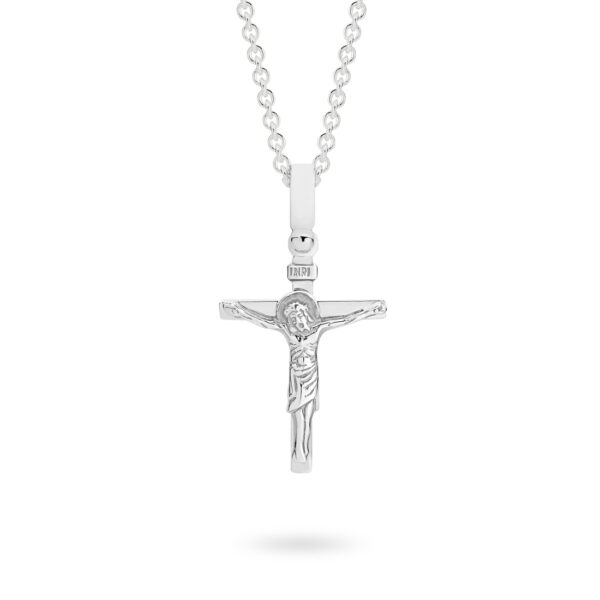 Faith Jewellery Collection 18K White Gold Polished Crucifix Pendant | C5WG