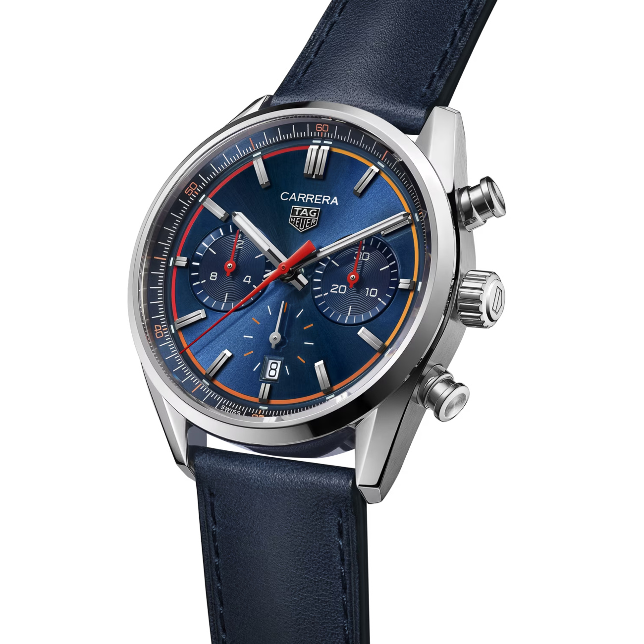 Tag heuer carrera discount chronograph blue dial