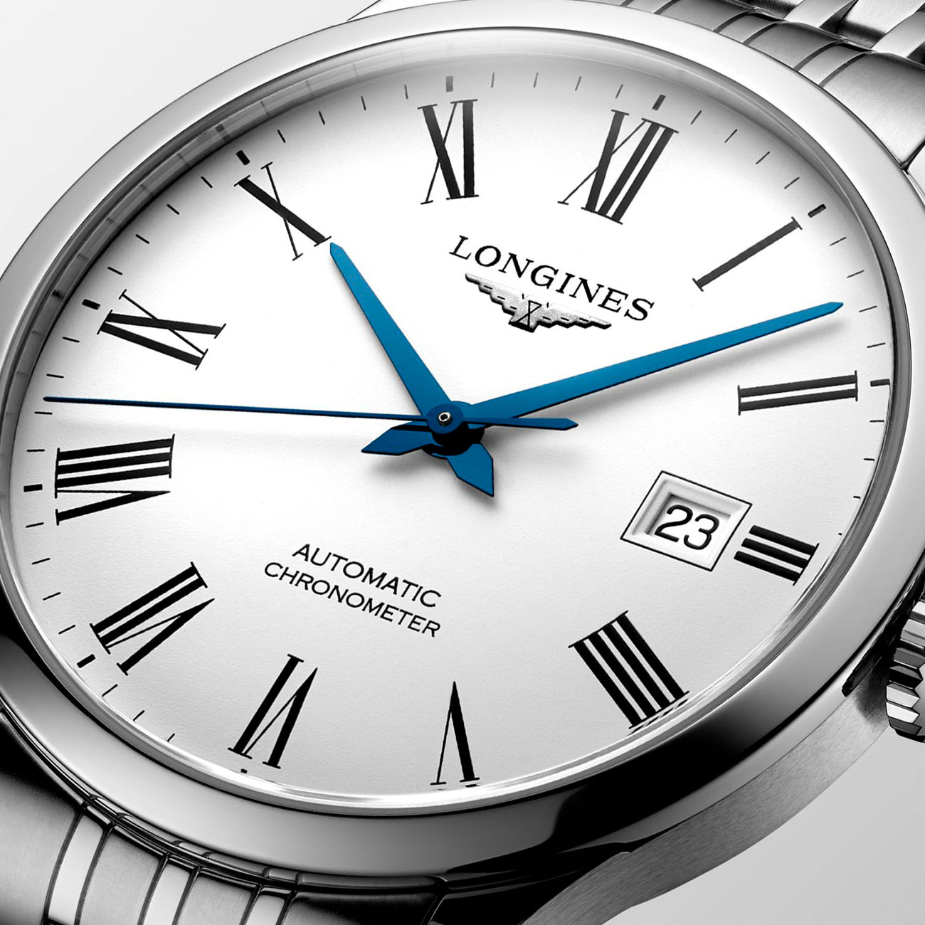 Longines discount record blue