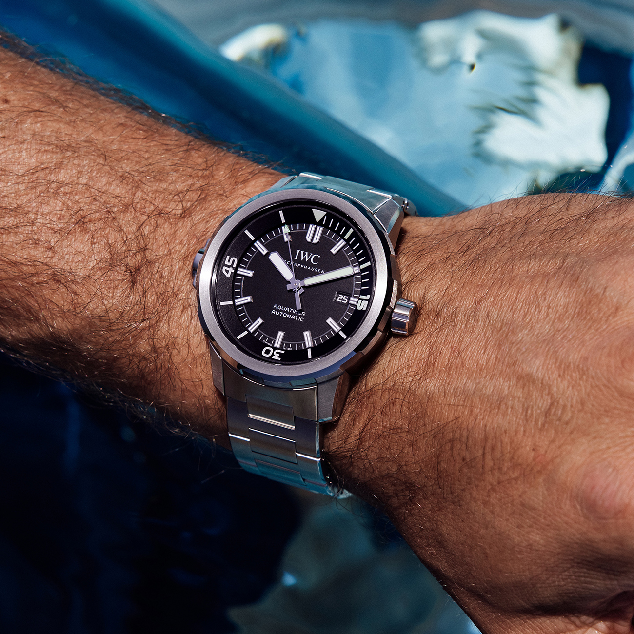 Iwc aquatimer on wrist hot sale