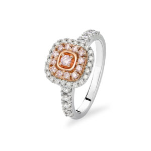 Pink & White Diamond Blush Elizabeth Ring BPR-CSDSB0301