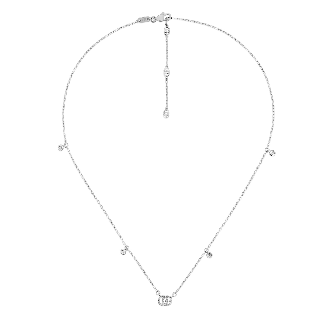 Gucci diamond outlet necklace