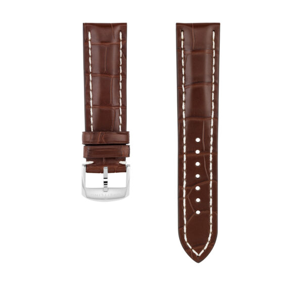 Breitling Brown Alligator Leather Watch Strap 22mm - 1028P