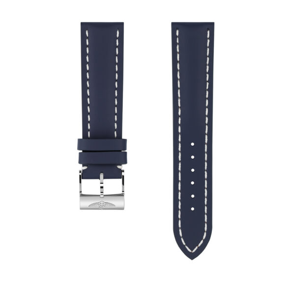 Breitling Blue Calfskin Leather Watch Strap 22mm 105X