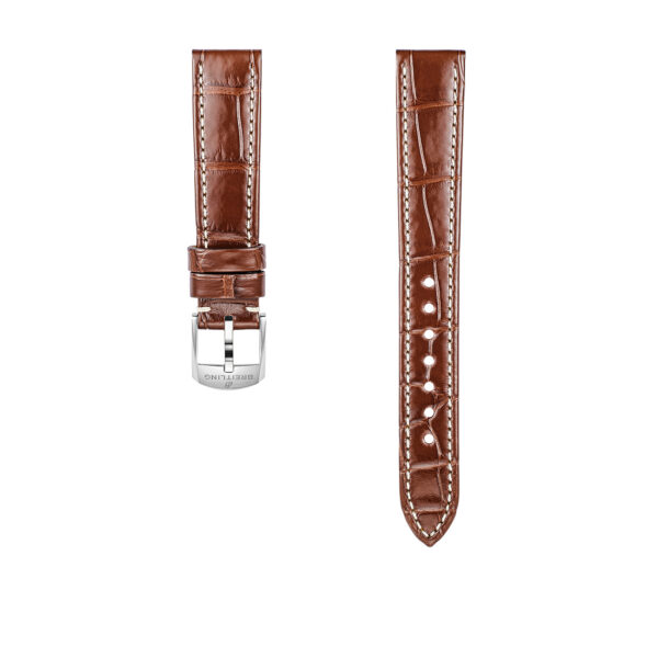 Breitling Brown Alligator Leather Watch Strap 16mm 1073P