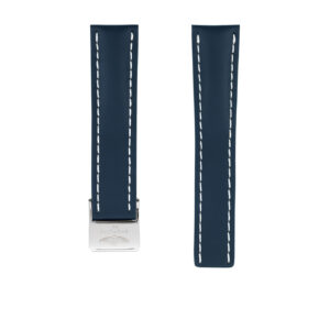 Breitling Blue Calfskin Leather Watch Strap 22mm - 112X