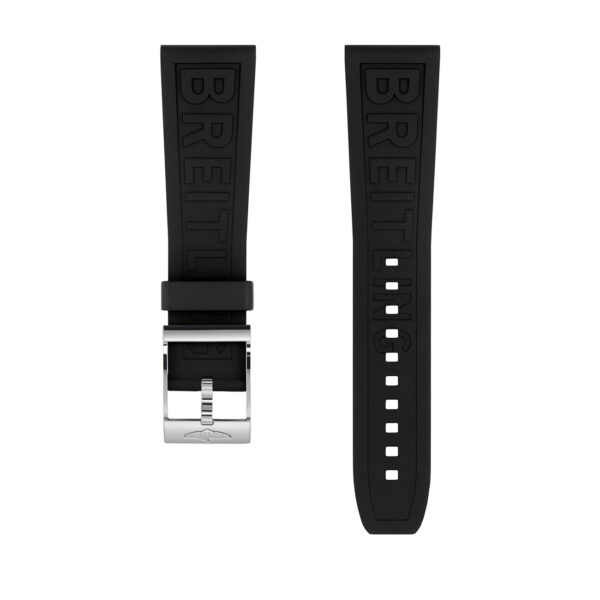 Breitling Black Diver Pro Rubber Watch Strap 24mm - 154S