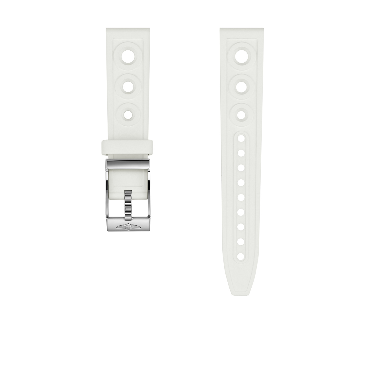 Breitling White Ocean Racer Rubber Watch Strap 18mm