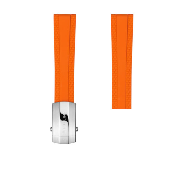 Breitling Tangerine Rubber Watch Strap 18mm - 318S