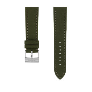 Breitling Green Military Calfskin Leather Watch Strap 22mm - 520X