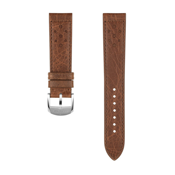 Breitling Brown Racing-Themed Calfskin Leather Watch Strap 20mm - 543X