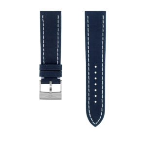 Breitling Blue Military Calfskin Leather Strap 22mm - 636X