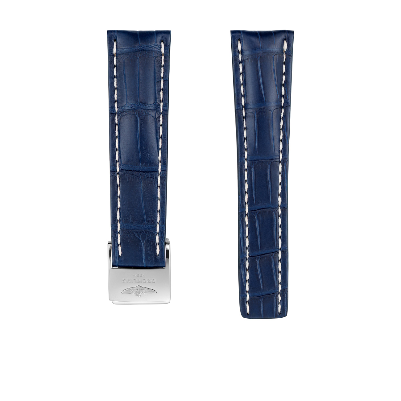 Blue alligator watch strap best sale