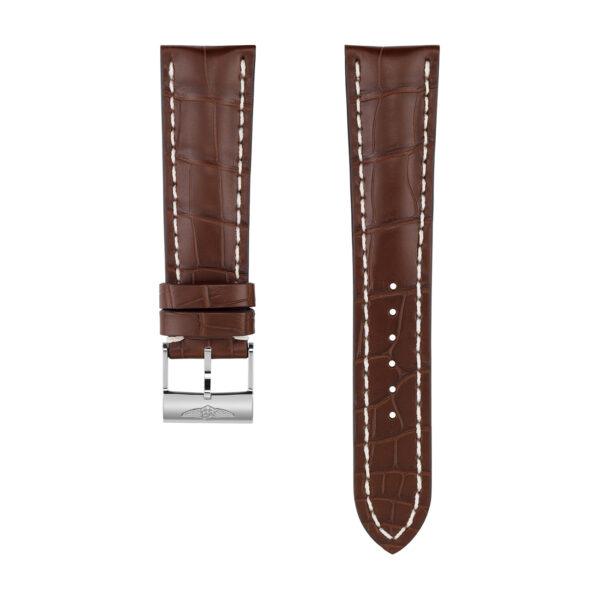 Breitling Brown Alligator Leather Watch Strap 24mm 756P