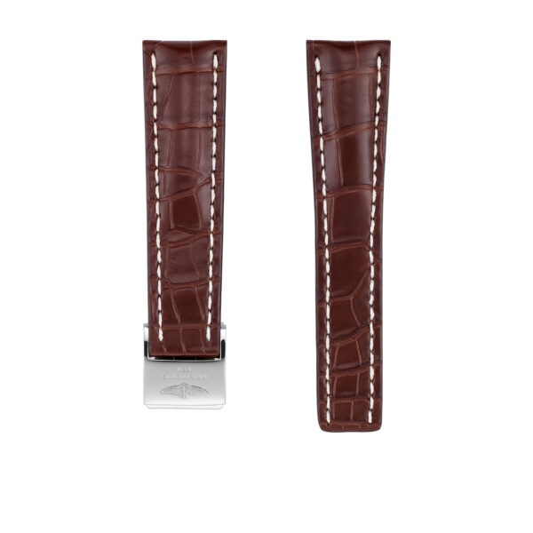 Breitling Brown Alligator Leather Watch Strap 24mm 757P