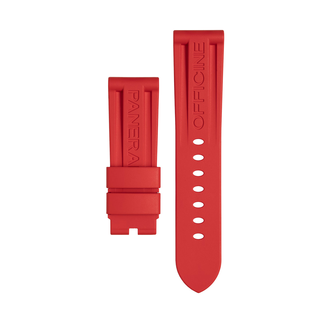 Panerai Red Rubber Watch Strap 24mm