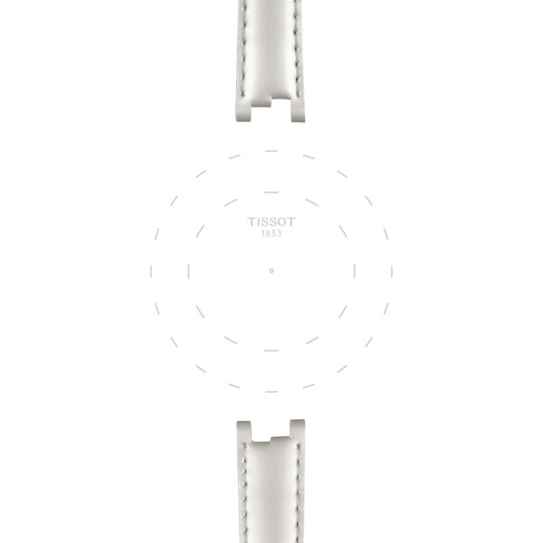 Tissot Official White Leather Watch Strap T852036540