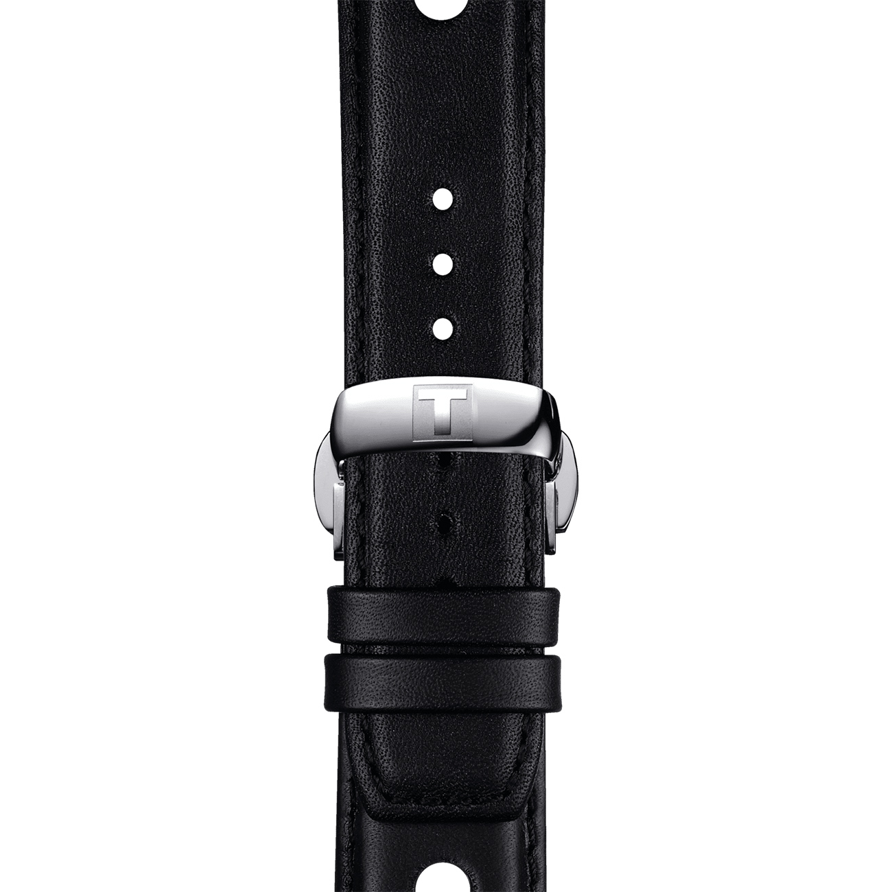 Tissot Official Black Leather Watch Strap 20mm