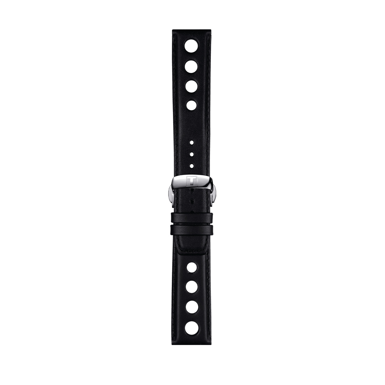 Tissot Official Black Leather Watch Strap 20mm