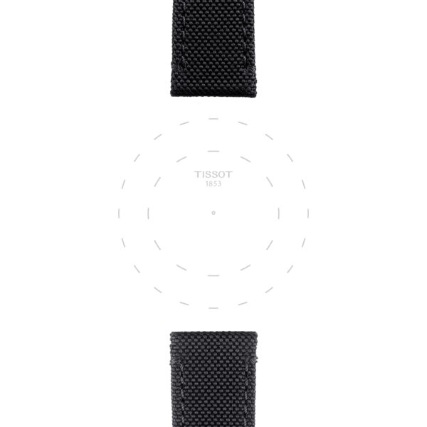 Tissot Official Black Fabric Watch Strap T852043157