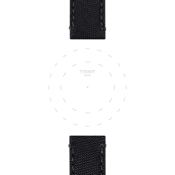 Tissot Official Black Fabric Watch Strap T852044936