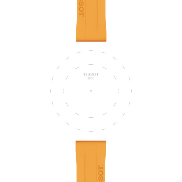 Tissot Official Orange Silicone Watch Strap T852047452