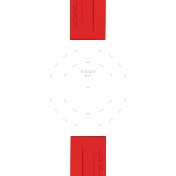 Tissot Official Red Silicone Watch Strap T852047920