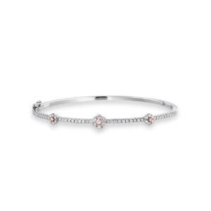 Kimberley White & Argyle Pink Diamond Flora Bangle PKB-RDBGB0120