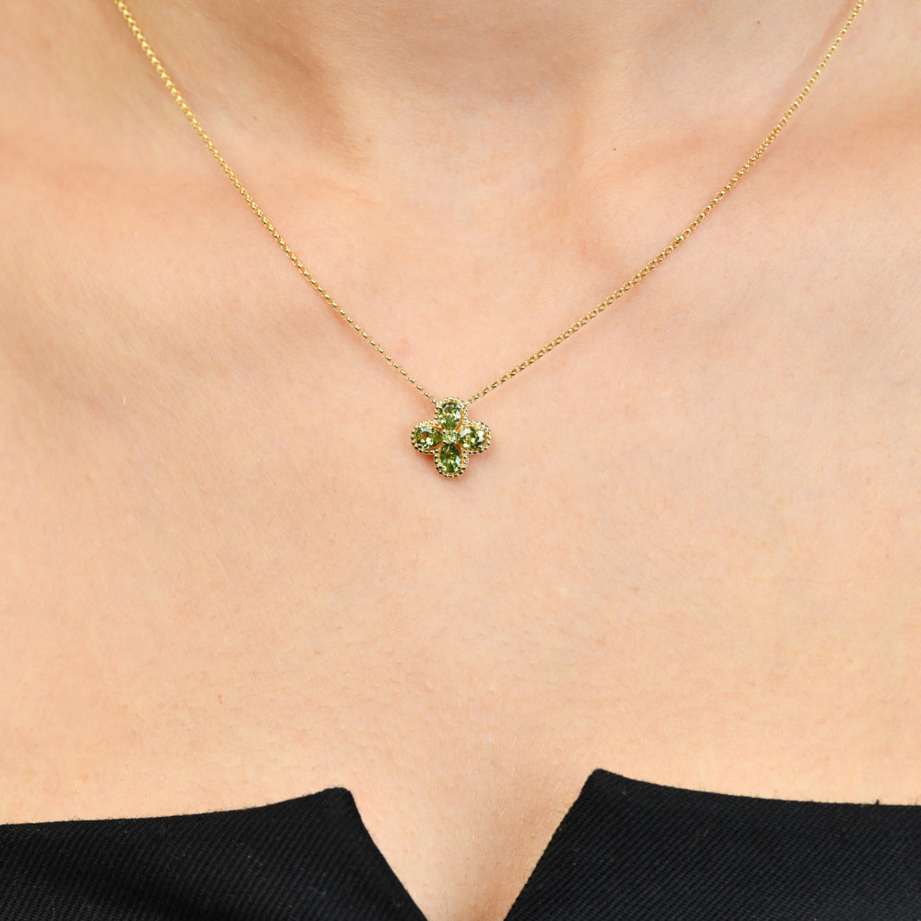 Green Australian Sapphire Gymea Necklace