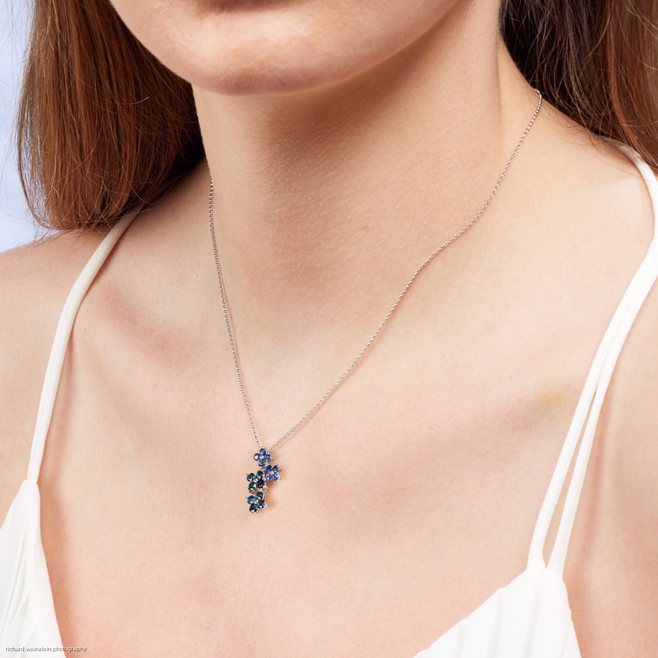 Blue Australian Sapphire Tinka Necklace