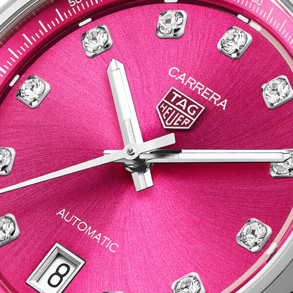 TAG Heuer Carrera Date 36mm Pink DIal with diamonds - WBN2318.BA0001