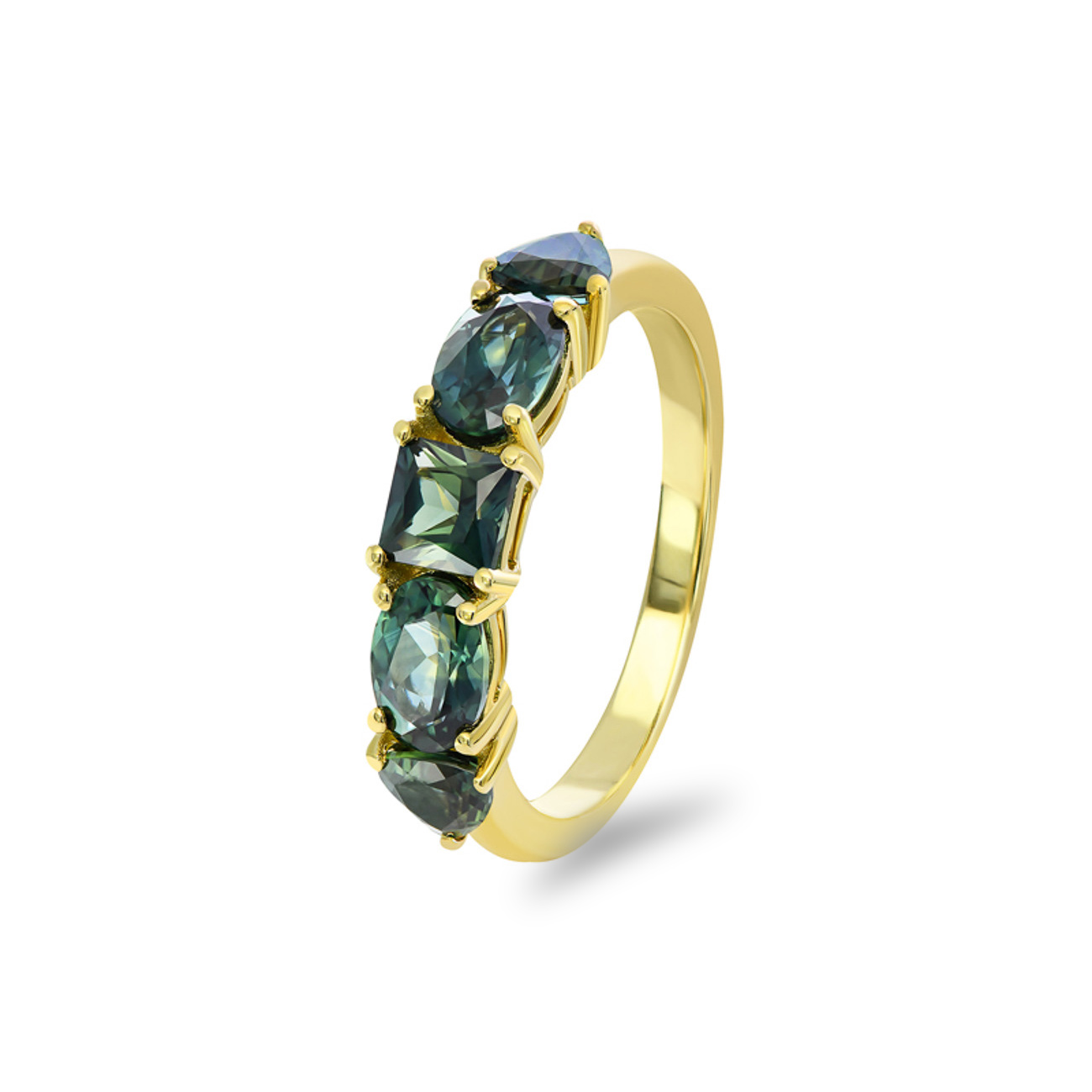 Teal Australian Sapphire Arlo Ring