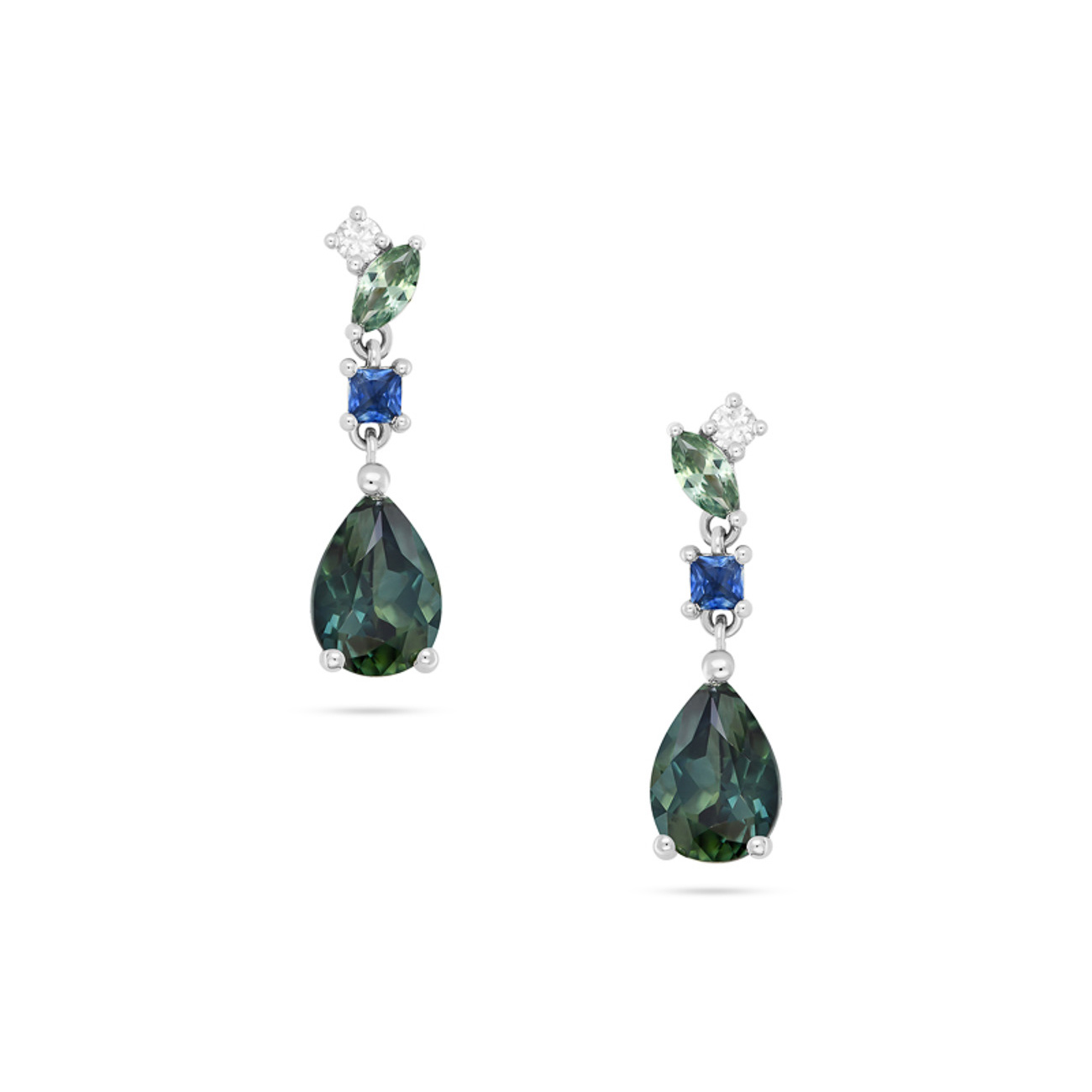 Multicolour Australian Sapphire Bianca Earrings