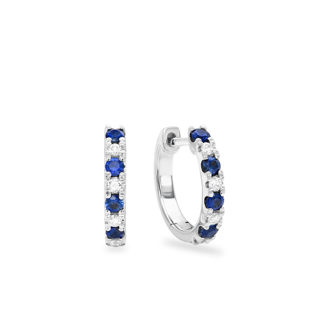 Blue Australian Sapphire &#038; Diamond Kailani Earrings