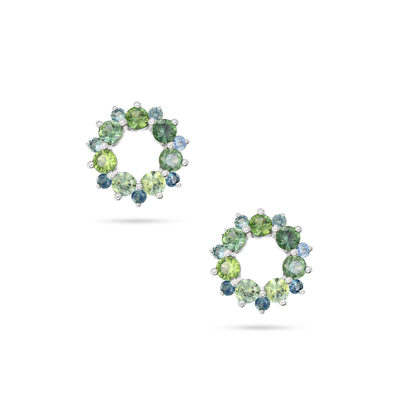 Teal Australian Sapphire Naretha Earrings