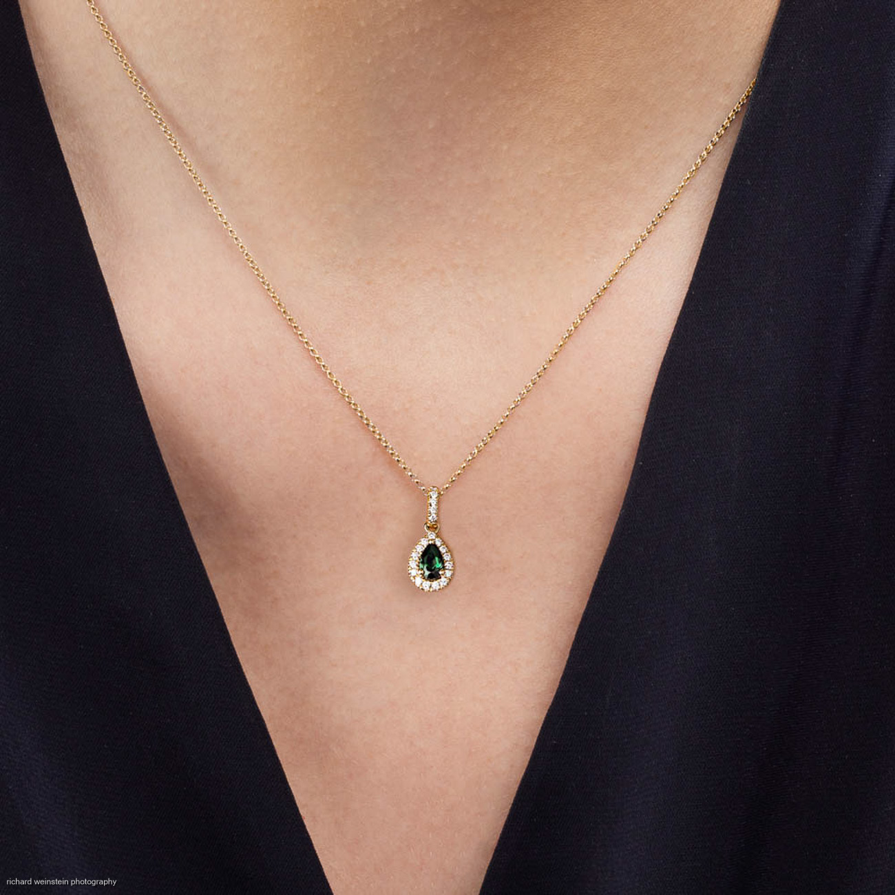 Teal Australian Sapphire Clarissa Necklace