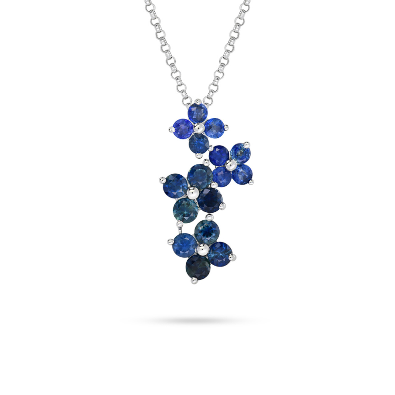 Blue Australian Sapphire Tinka Necklace