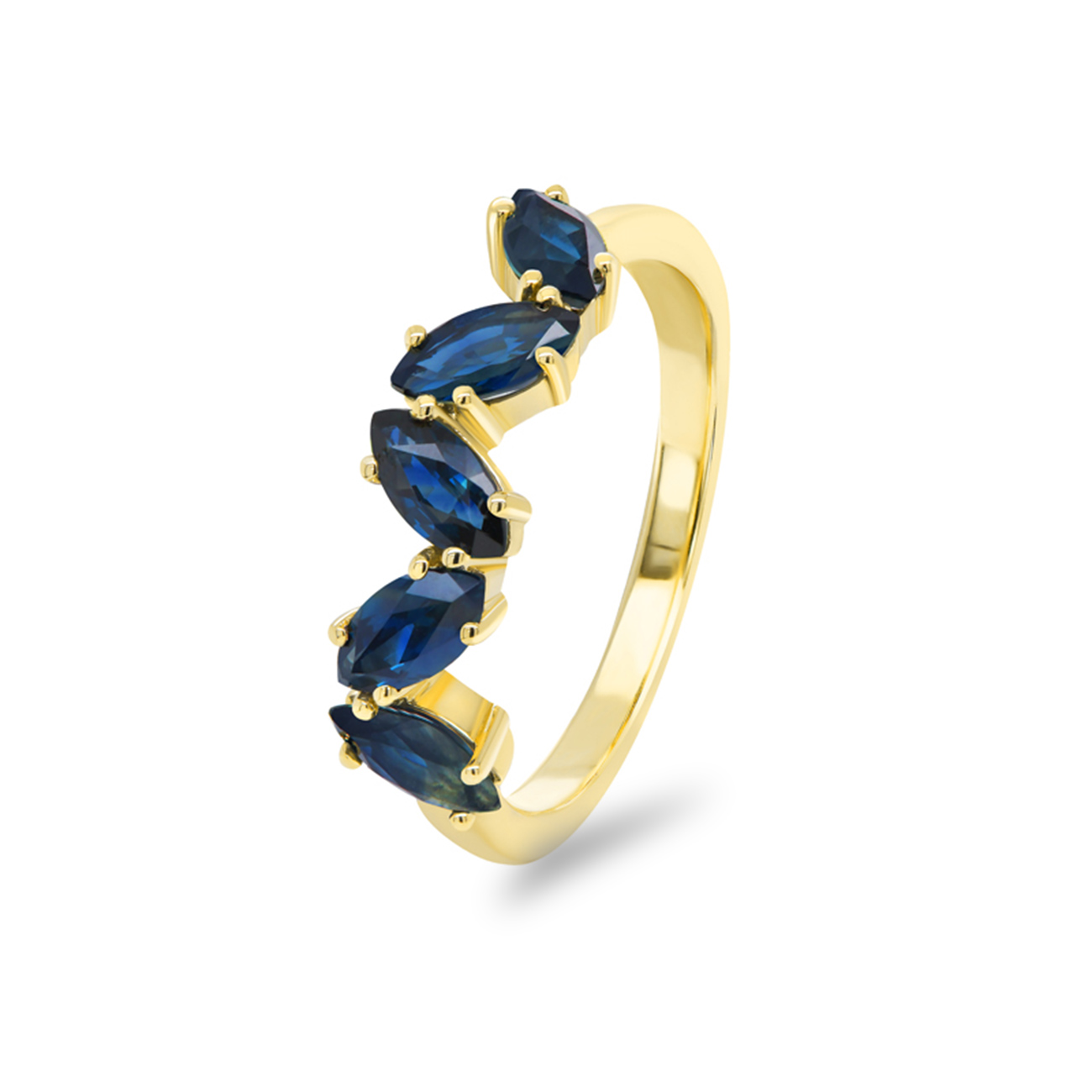 Blue Australian Sapphire Matilda Ring