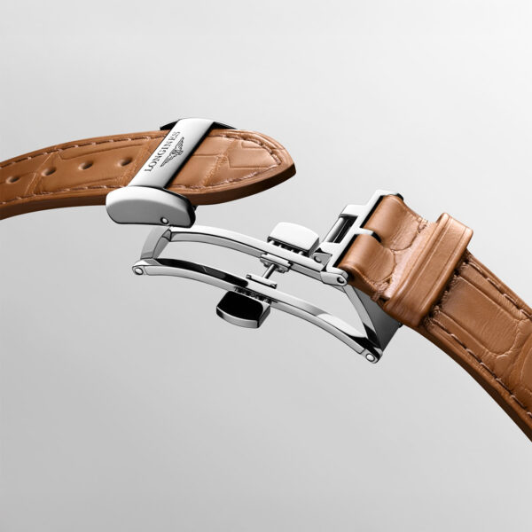 Longines brown alligator leather strap