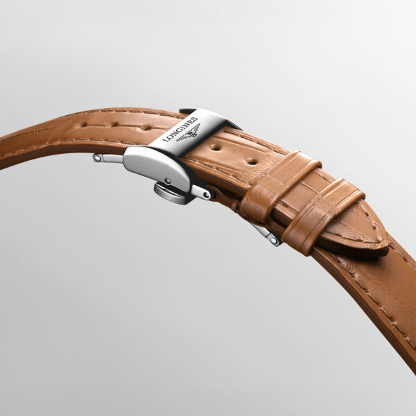 Longines brown alligator leather strap