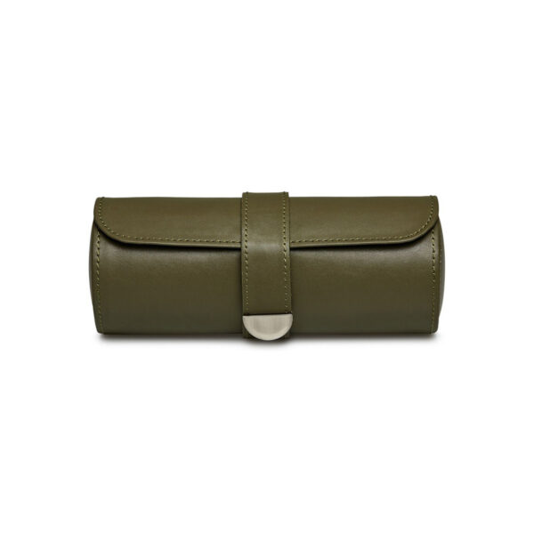 Wolf triple watch roll, olive colour