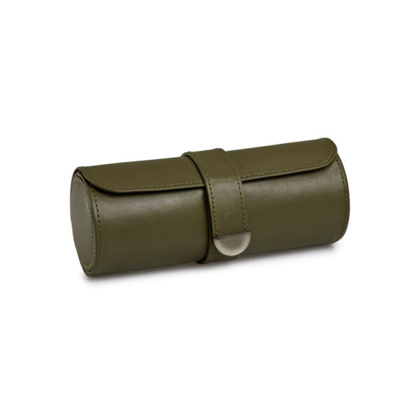 Wolf triple watch roll, olive colour